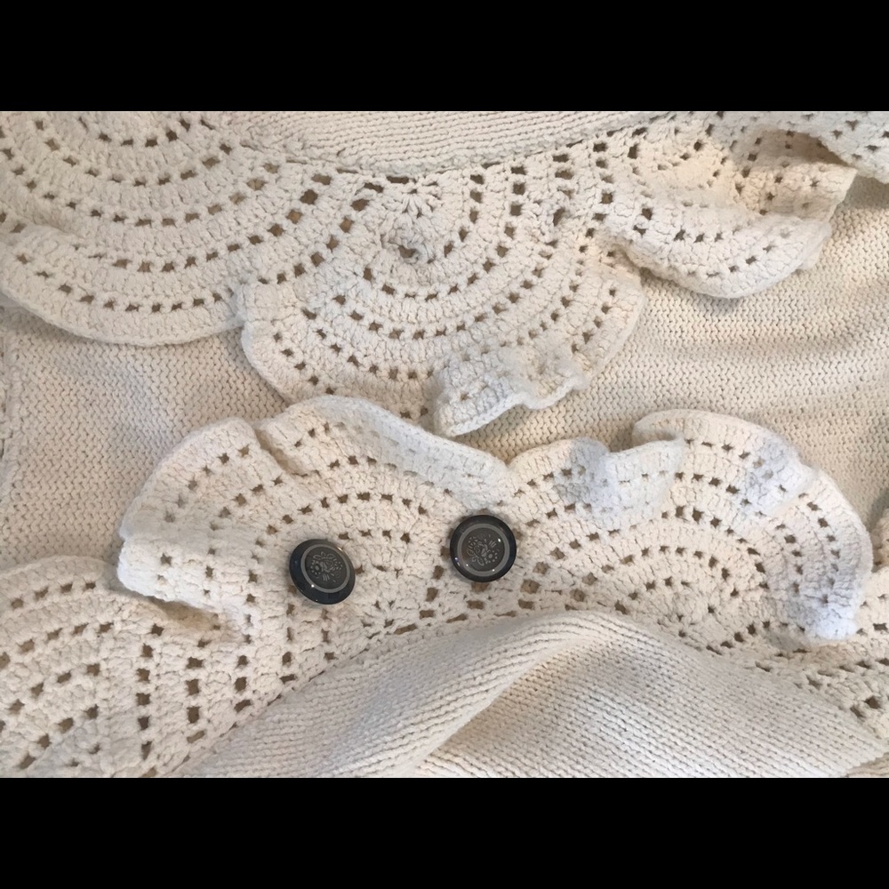 Anthropologie HRW ivory cardigan XS - Picture 9 of 10